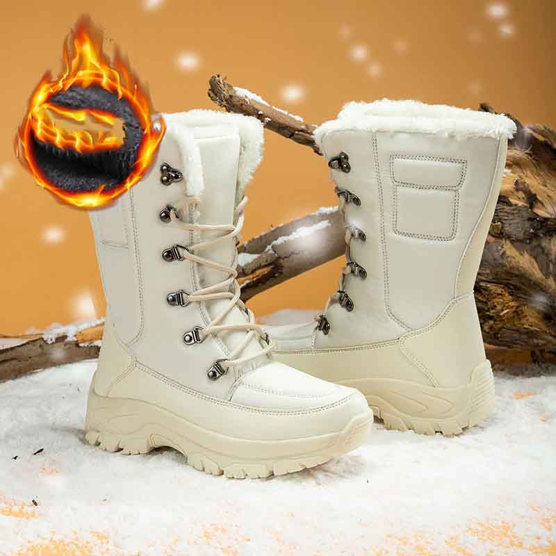Fashion Ladies Plus Velvet High-top Cotton Boots
