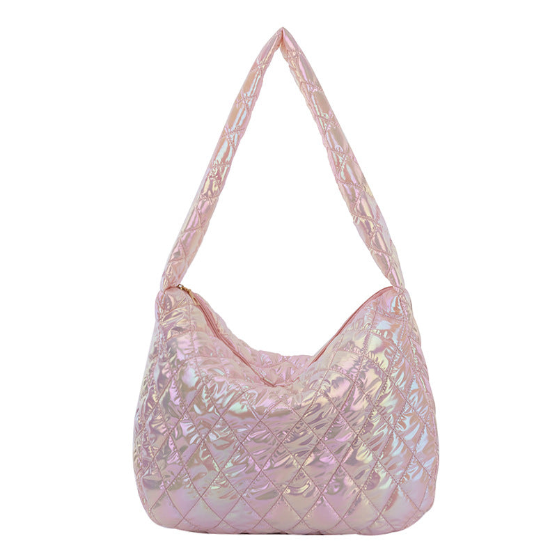 Women's Space Cotton Clothing Simple Casual Shoulder Tote Bag