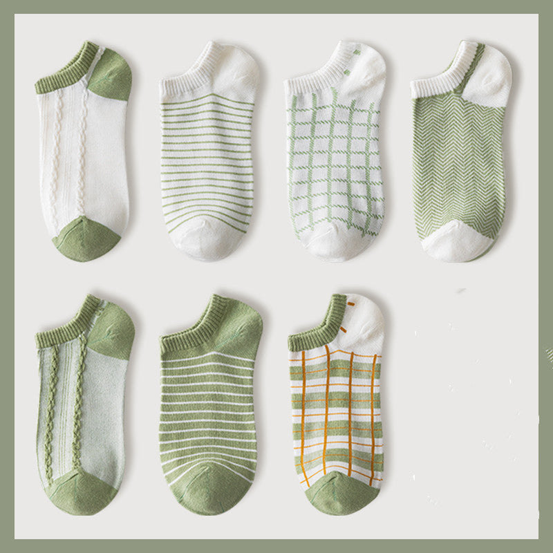 Ladies Cute Cotton Shallow Mouth Invisible Socks