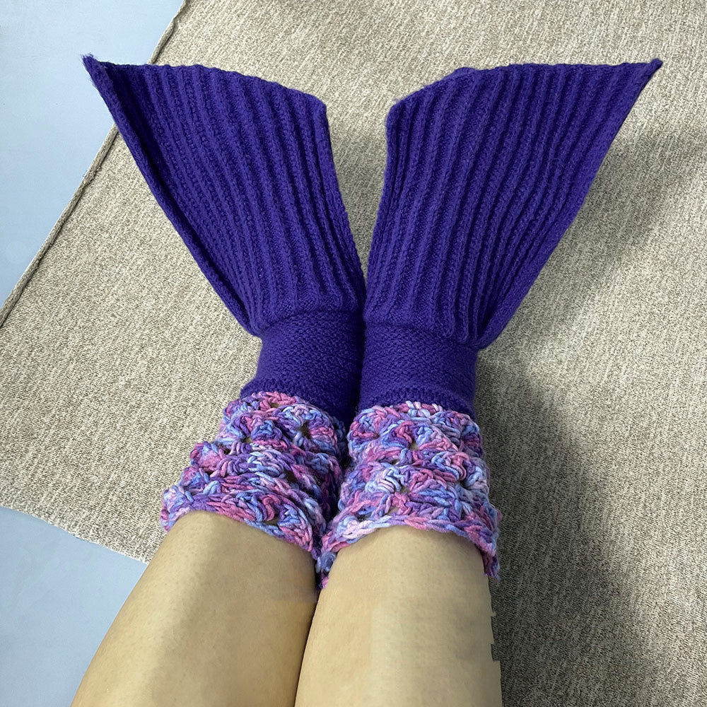 New Ins Warm Mermaid Knitted Wool Floor Socks