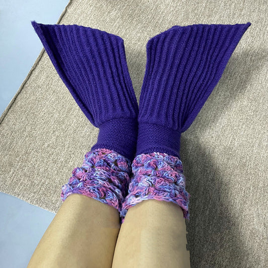 New Ins Warm Mermaid Knitted Wool Floor Socks
