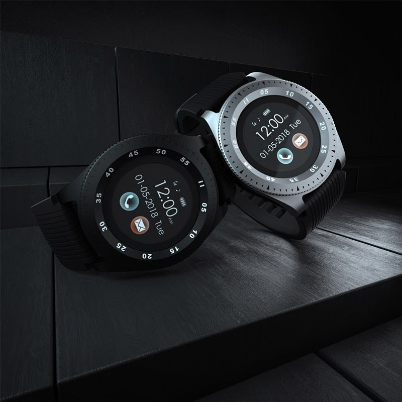 Smartwatch-telefonkort 1,3 rund skærm én knap SOS sports skridt smartwatch Bluetooth smart-armbånd