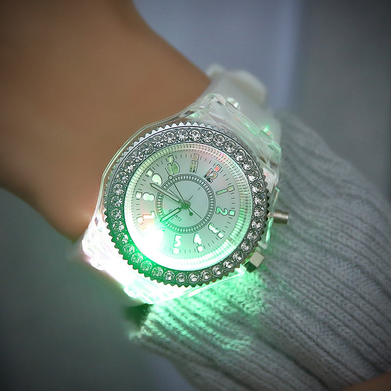 Led Harajuku silikone kreativ modetrend, mandlige og kvindelige studerende par geléure