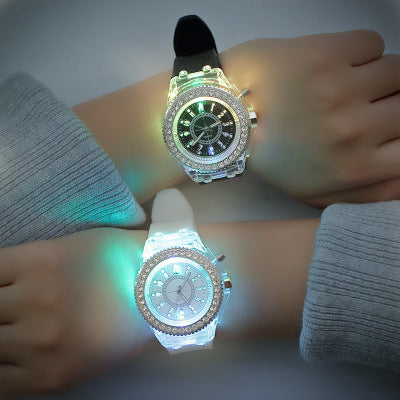Led Harajuku silikone kreativ modetrend, mandlige og kvindelige studerende par geléure