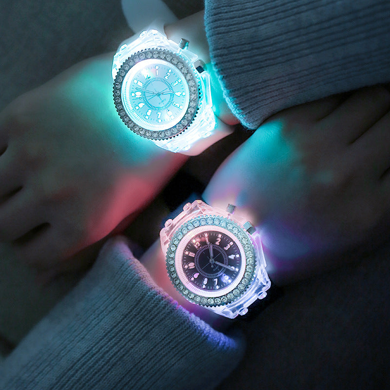 Led Harajuku silikone kreativ modetrend, mandlige og kvindelige studerende par geléure