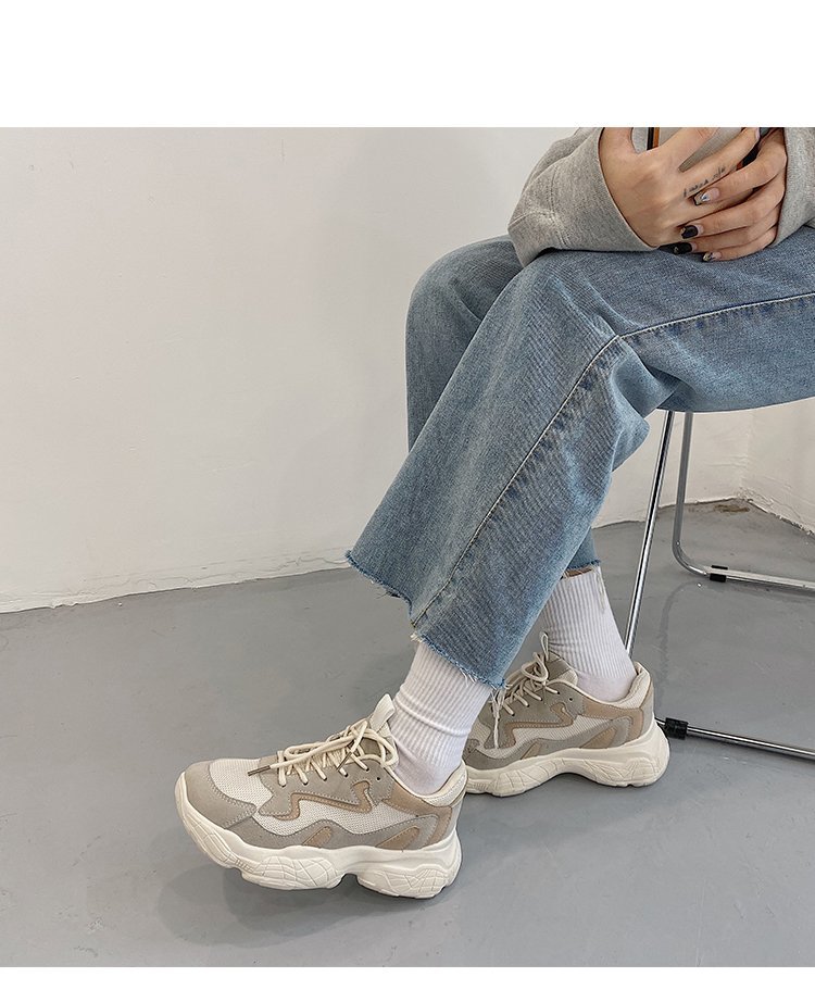 Xiaobai Fried Street Daddy Women's Breathable Thin Net Shoes