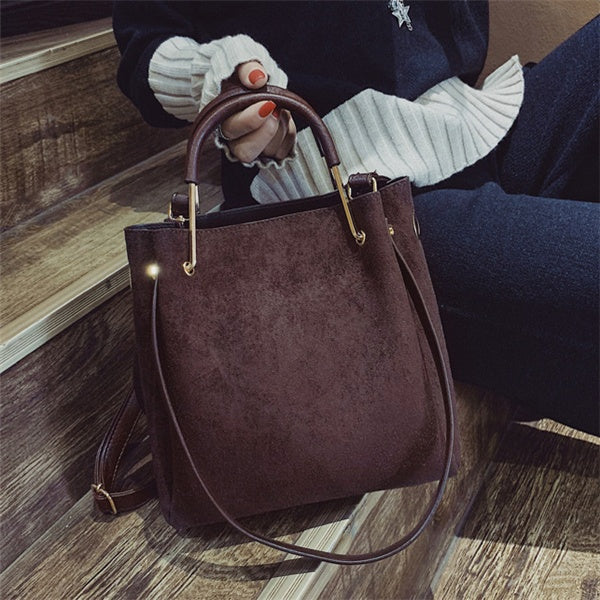 Matteret vintage taske