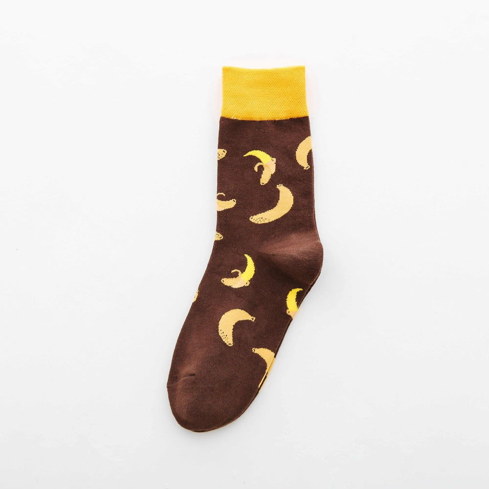 Fruit tube women's socks Jacquard cartoon Japanese women's socks