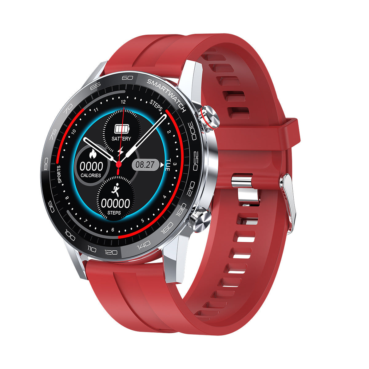 Round Screen Smart Watch Waterproof Sports Bracelet