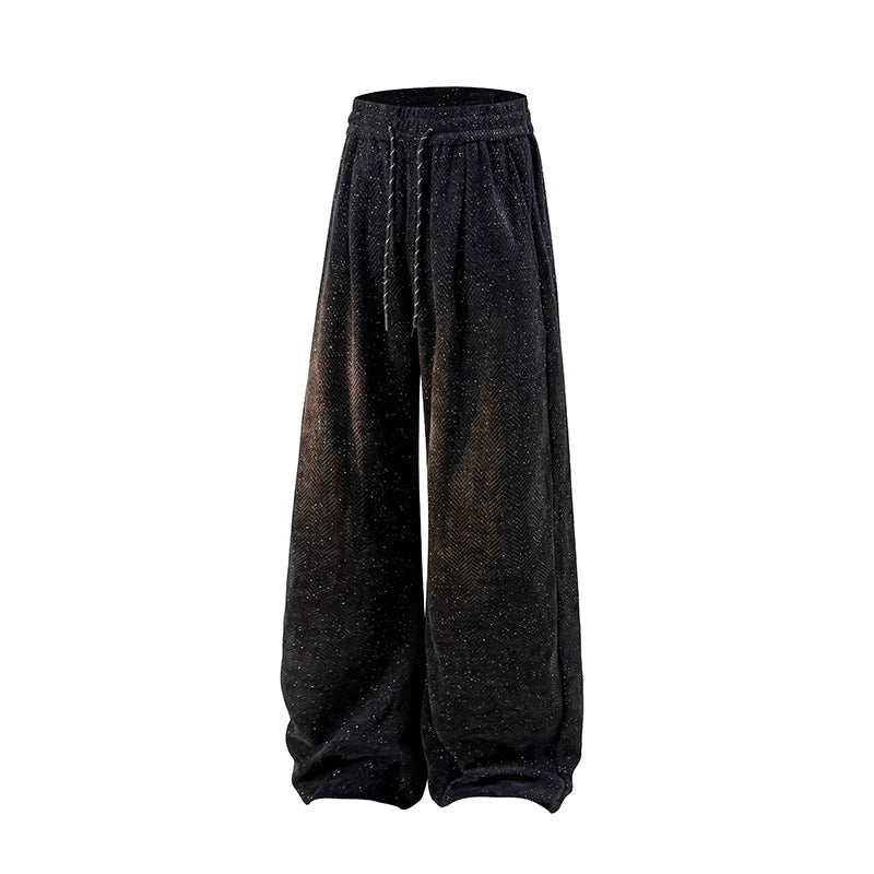 Hollow-out Trousers Lightweight Draping Sports Casual Pants
