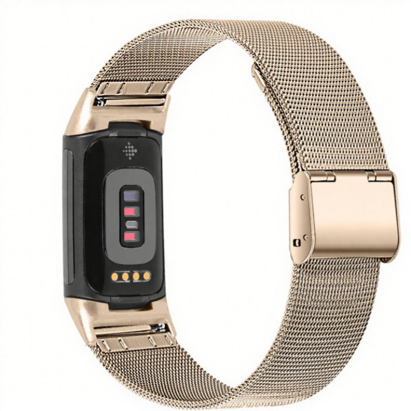 Alloy Strap With Card Buckle Fine Mesh Watch Strap