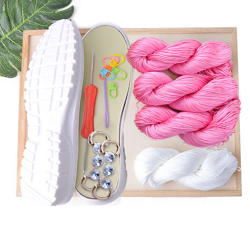 Handwoven Coconut Sole Hollow Thread Hook Material Bag