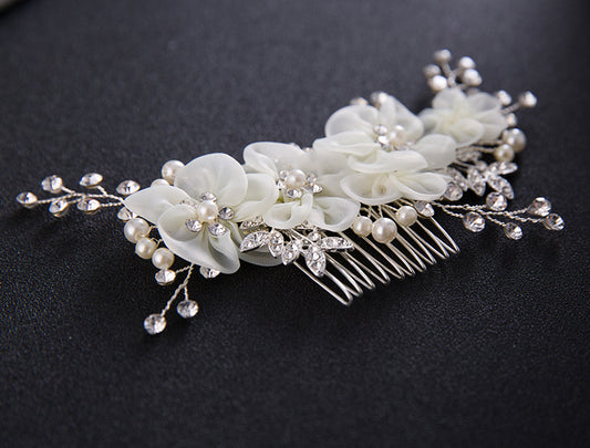 Fashion Temperament Handmade Crystal Flower Headdress