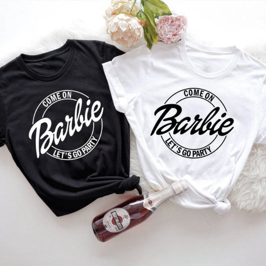 Dansk Print Løs Rundhals Kortærmet T-shirt