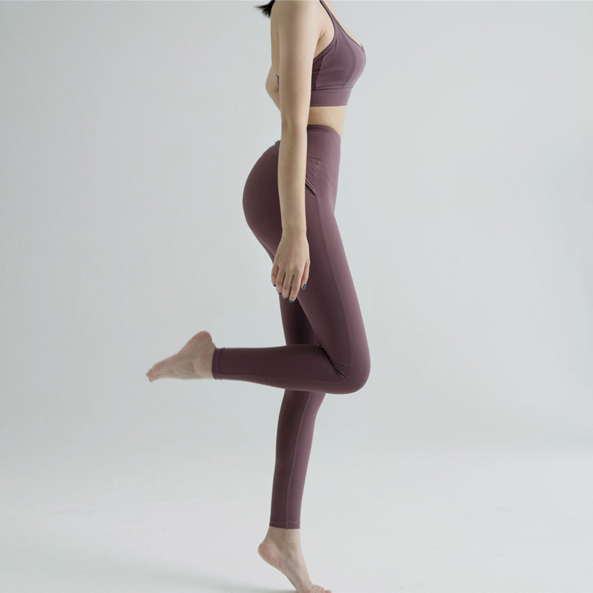 New High Waist Yoga Women's Peach Hip Sports Tights