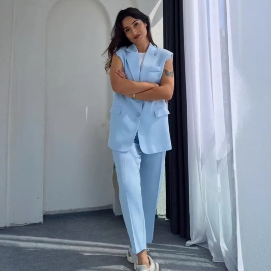 Straight-leg Fashion Casual Women's Suit