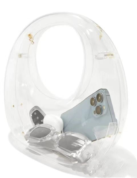 Trendy Hand-carrying Bag Transparent Plastic  Acrylic