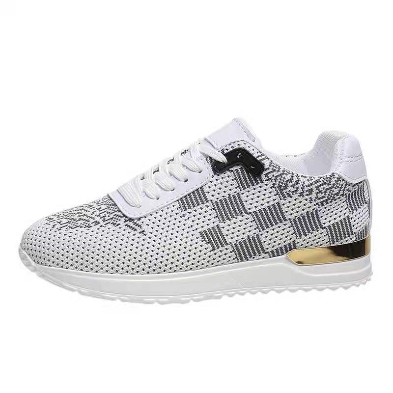Large Size Platform Shoes With Round Toe Casual Mesh