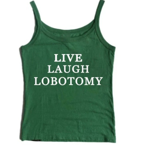 American Spicy Girl Letter Print Vest Tank Top For Women