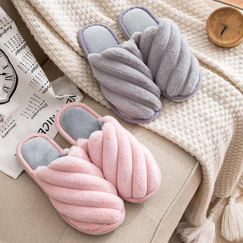 Women's Indoor Plush Cotton Slippers Home