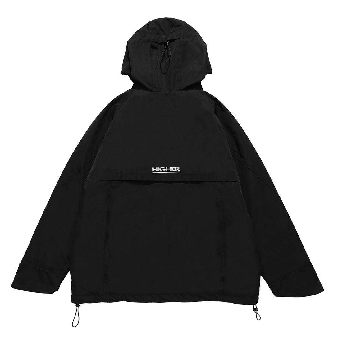 Outdoor Camping Windproof High Neck Hooded Jumpsuit