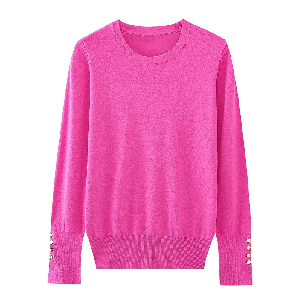 Women's Round Neck Slim Bottoming Basic Sweater
