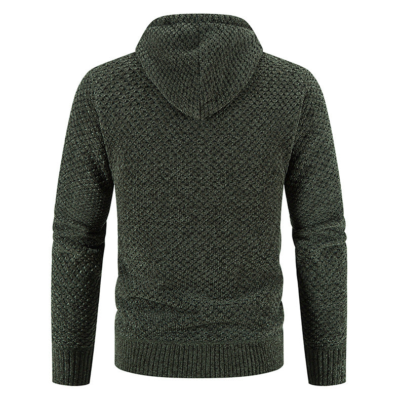 Sweater Men's Hooded Big Pineapple Sweater Plush