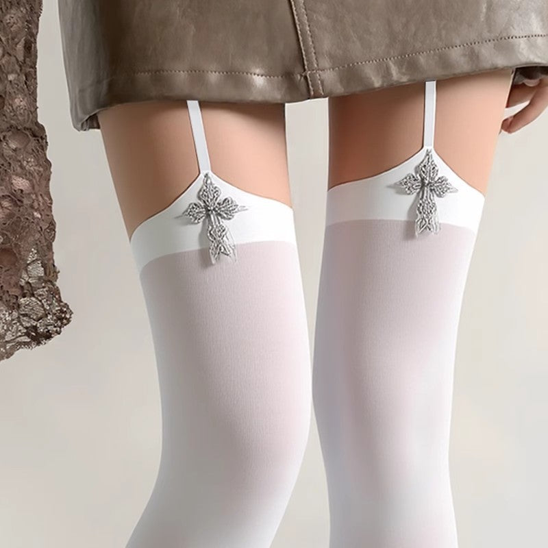 New Cross Dark Hot Girl Long Socks