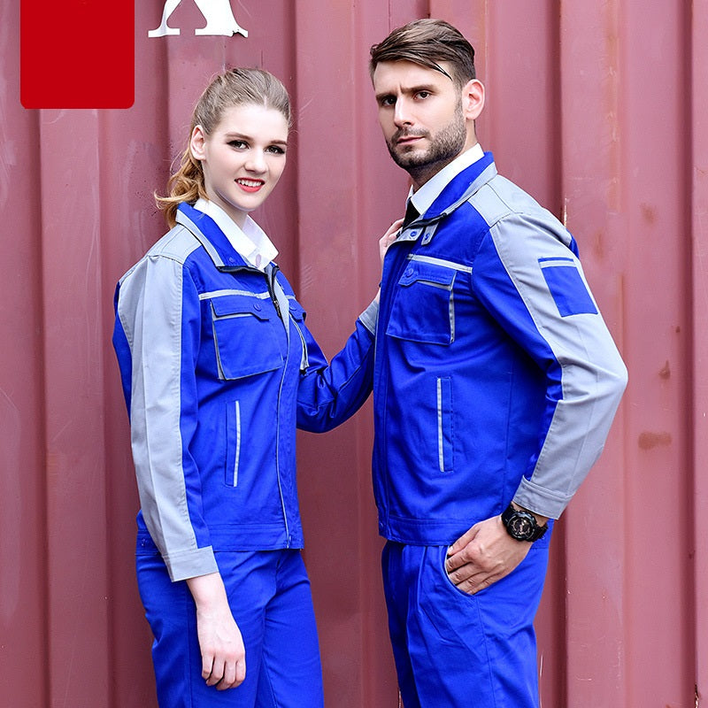 Long-sleeved Overalls Suit Wear-resistant Reflective Strip Labor Insurance Clothing