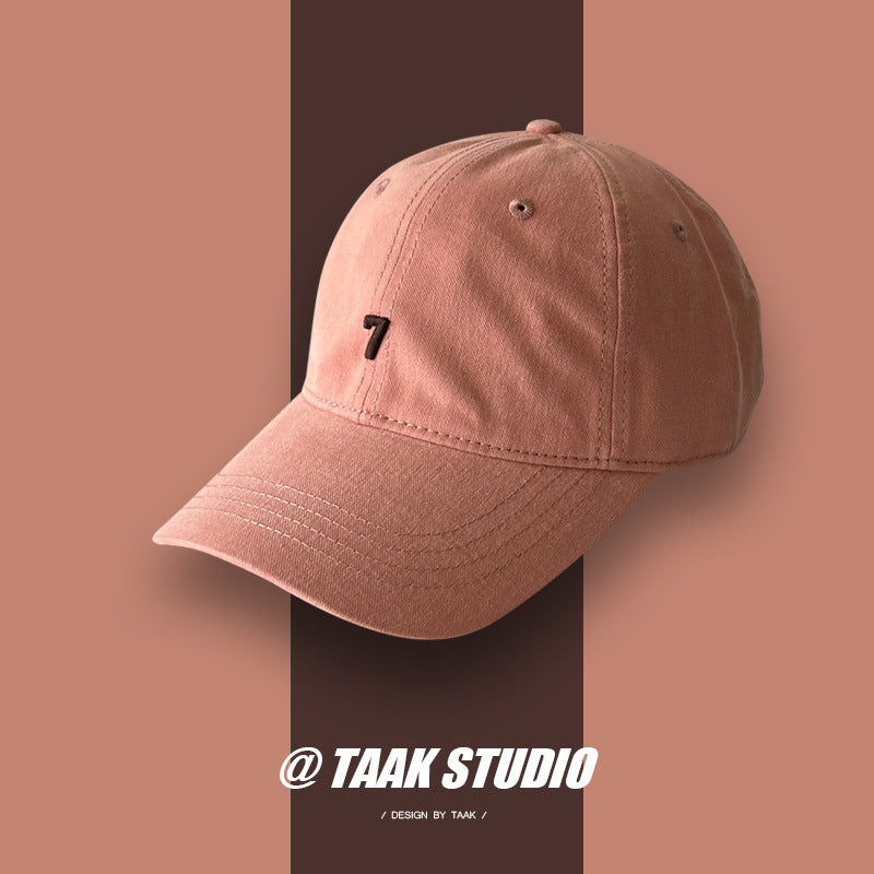 Trendy Digital 7 Embroidered Baseball Cap
