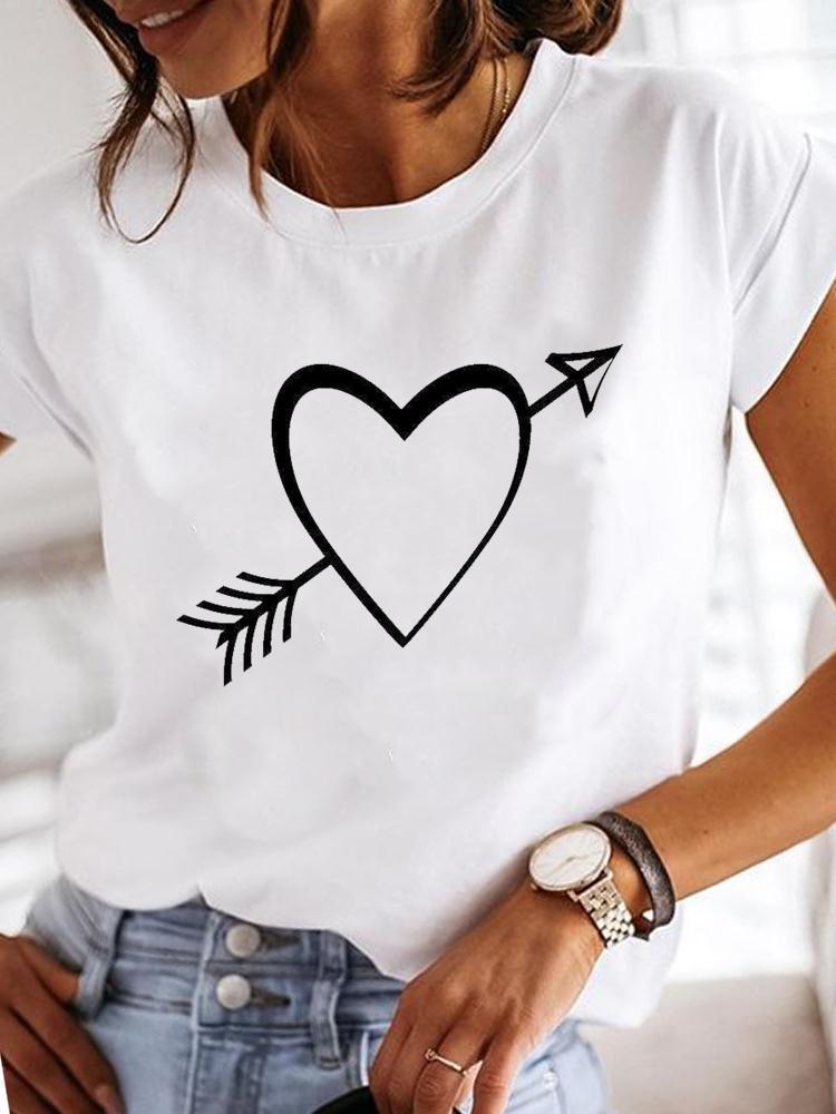 T-shirt AliExpress Amazon Independent Station Kortærmet til kvinder
