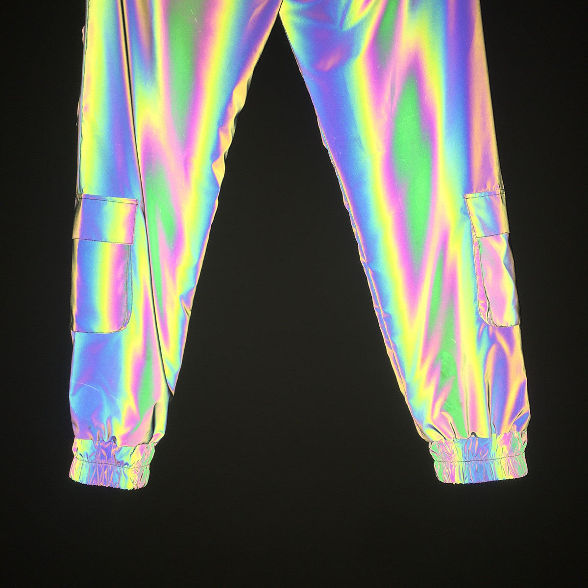 Functional Multi-pocket Colorful Reflective Overalls