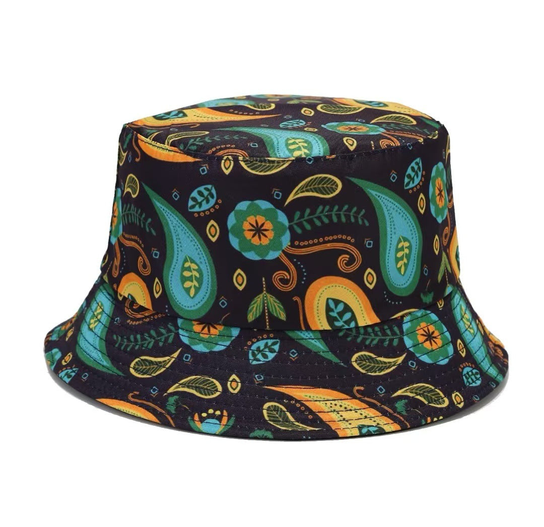 Creative Pattern Series Double-sided Wear Sunshade Breathable Bucket Hat