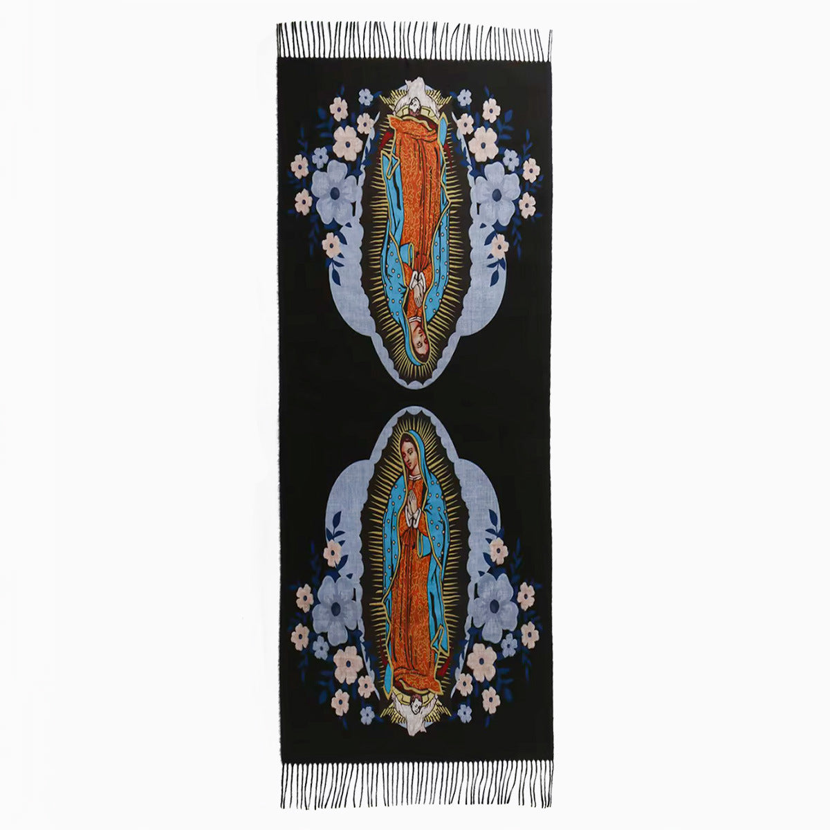 Virgin Printed Cashmere Women's Scarf All-match High Quality Warm Bib Shawl