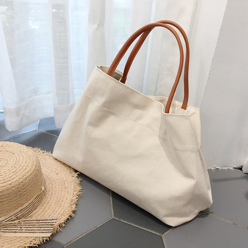 Ins Explosion Models Simple Handbag Pure Color Tote Bagg