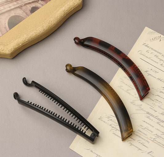 Multi-functional Vertical Leopard-print Banana Hair Clip