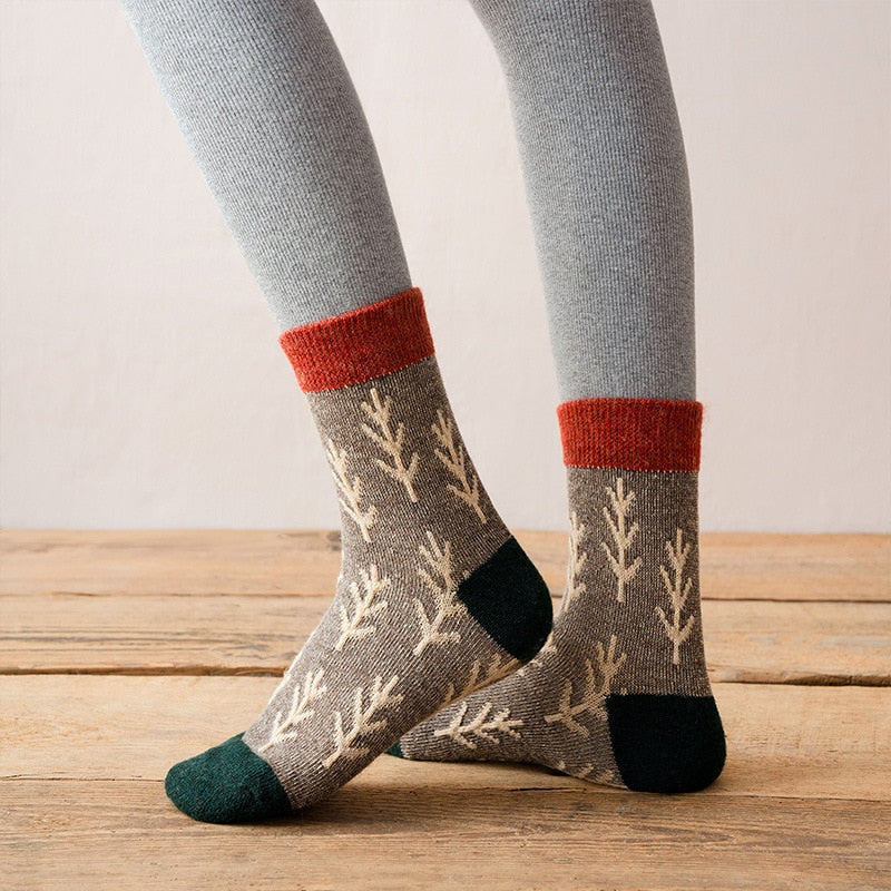 Women's thick tube socks