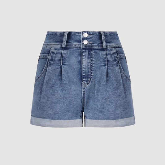 Korean-style Womens Loose-fitting Denim Shorts For Summer