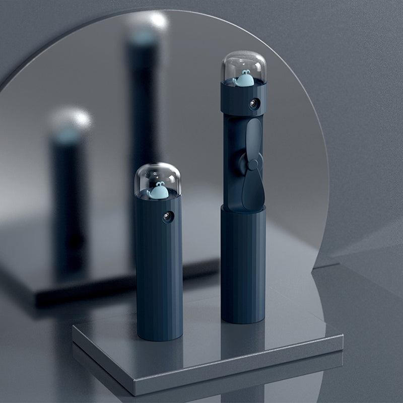 Mini handheld telescopic spray cooling fan
