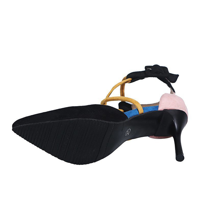 Summer Pointed Toe Cross Strap Women's Sandals