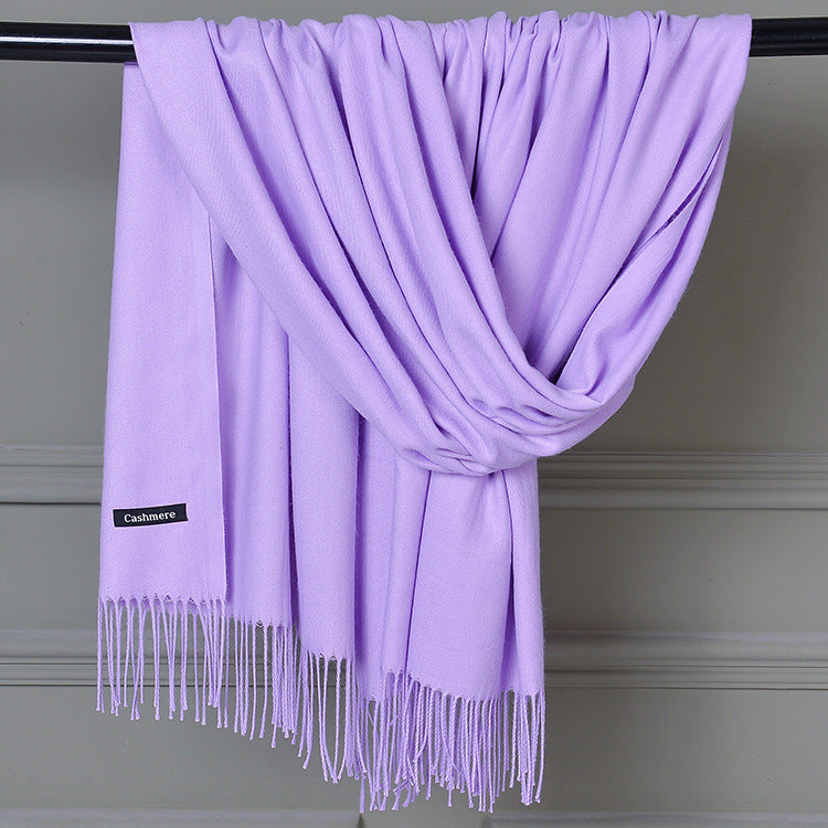 Women's Cashmere Warm Red Annual Meeting Scarf