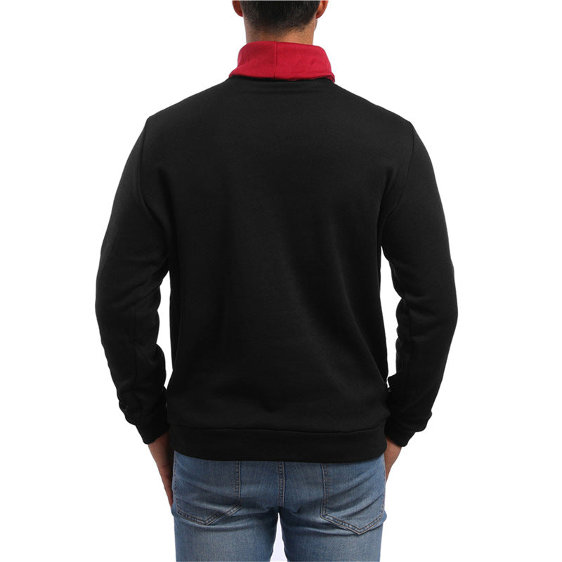 Men's Casual Color Matching Pullover Sweater