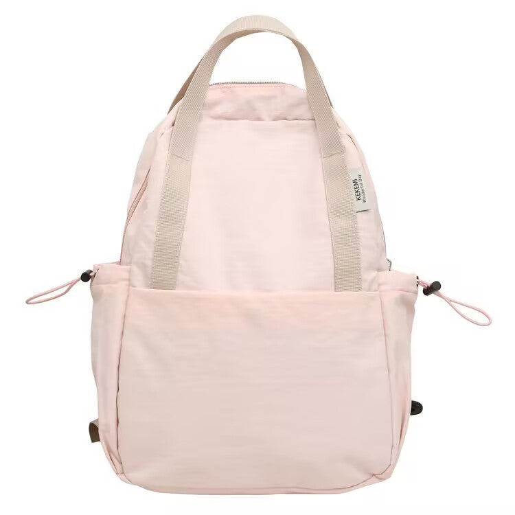 Simple Solid Color Backpack Multi-functional Ultra-light Waterproof Large Capacity
