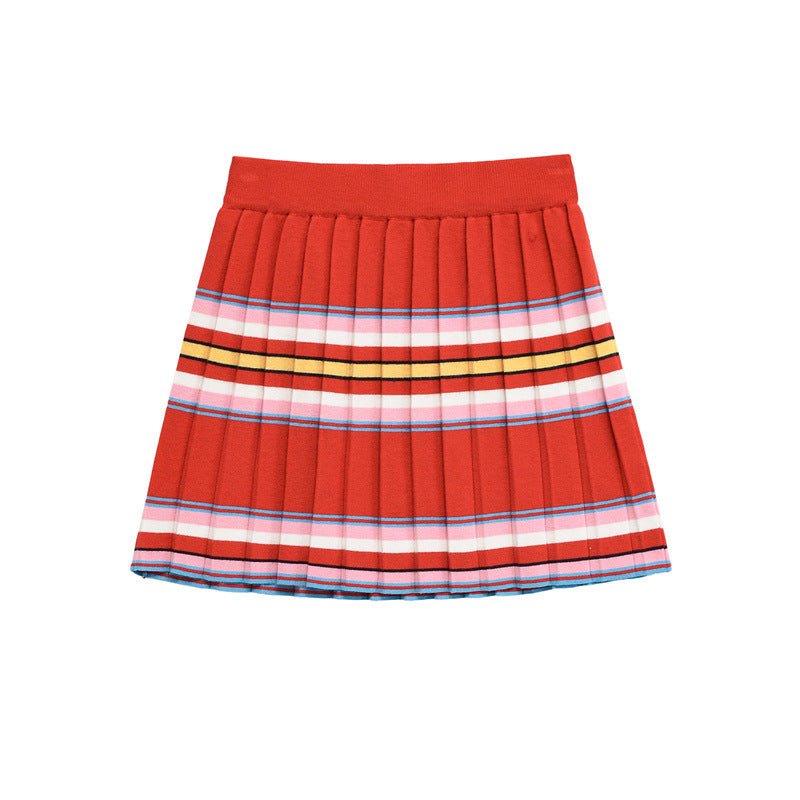 Mini Striped Top And Skirt