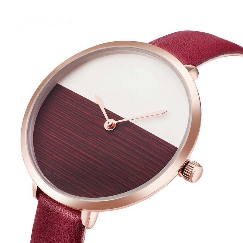 Students Korean Style Simple Women's Waterproof Fashion Quartz Watch Strap Foreign Trade