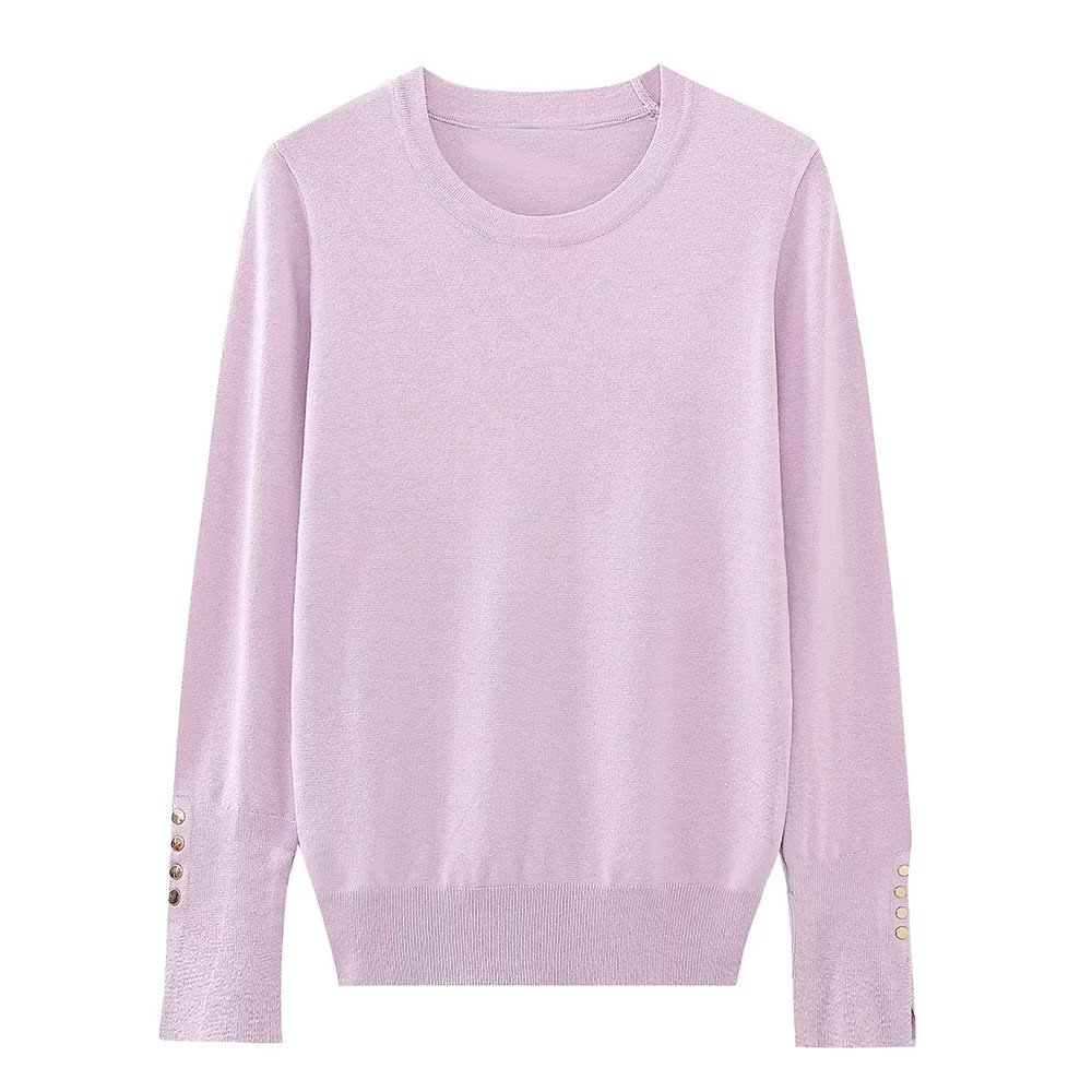 Women's Round Neck Slim Bottoming Basic Sweater