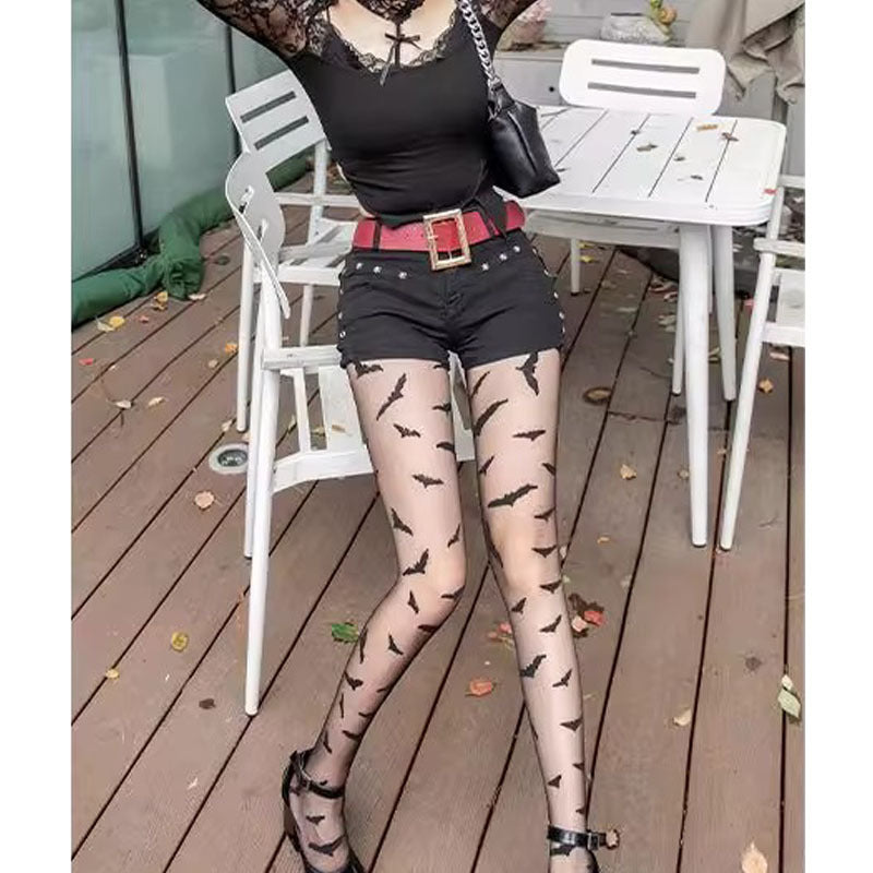 Thin Type Hot Girl Online Red Black Punk