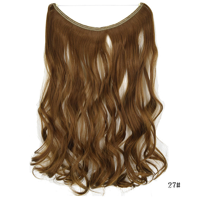 Women's One-piece Seamless Hair Extension Wig Set