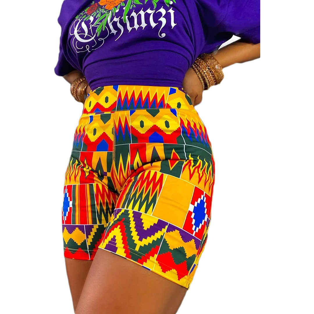 Sexy Women's Solid Color Print Shorts