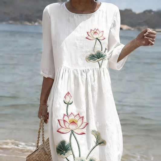 Casual Printed Temperament Long Skirt Girl